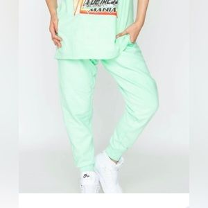 La Destresse Blaze Sweatpant -Thin MInt Greent XS | NWT| Made in USA